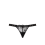 Трусики Very Sexy Rose Lace & Grommet V-String Panty Black