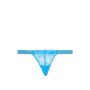 Трусики Very Sexy Rose Lace & Grommet V-String Panty Shoking Blue