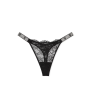 Трусики Shine Strap Lace Thong Panty Black