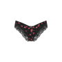 Трусики Rose Lace-Trim High-Leg Cheeky Panty Black Cherries