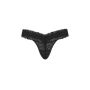 Трусики Lace Thong Panty Black