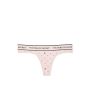 Трусики Logo Waist Pointelle Thong Panty VS Pink Logo