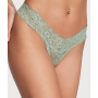 Трусики The Lace Thong Panty Seasalt Green VS