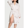 Сатиновий халат Satin Midi Robe Coconut White VS