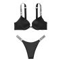 Комплект Shine Strap Double Push-Up Bra & Shine Brazilian Panty Panty Black