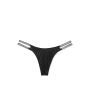 Трусики Double Shine Strap Thong Panty Black