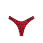 Трусики Very Sexy Smooth Micro High-Leg Thong Panty Black & Red Hearts