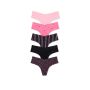 Набір трусиків 5-Pack No-Show Thong Panty Black VS