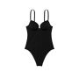 Суцільний купальник Sexy Tee Push-Up Swimsuit Black