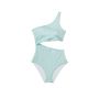 Суцільний купальник Cutout Swimsuit Green Shell