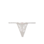 Трусики Shine Strap Lace V-String Panty Silver Pearl