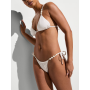Купальник Beach Beads Triangle Top & Brazilian Bottom Coconut White