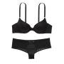 Комплект Icon by VS Push-Up Demi Bra & Panty Black