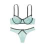 Комплект Wicked Unlined Ribbon Slot Balconette Bra Opal Blue