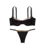 Комплект Very Sexy Logo Embroidery Lined Bra & Thong Panty Black