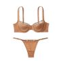 Комплект Very Sexy Logo Embroidery Lined Bra & Thong Panty Toffee