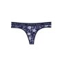 Трусики Logo Cotton Thong Panty Blue Flowers