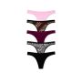 Набір трусиків 5-Pack Stretch Cotton Scoop Thong Panties