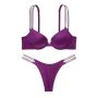 Комплект Very Sexy Double Shine Strap Push-Up Bra & Thong Panty Grape Soda