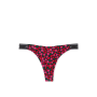 Трусики Logo Cotton High-Leg Thong Panty Pure Black Cherry Strawberry Print