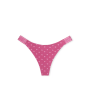 Трусики Logo Cotton High-Leg Thong Panty Midnight Mauve Cherry Print