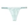 Трусики The Lace Shine Strap Thong Panty Blue Ice