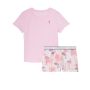 Піжама Cotton Sleep Shirt Boxer Short Set Pink Flamingos