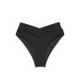Плавки Mix-and-Match Crossover High-Waist Bikini Bottom Black