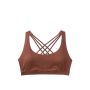 Спортивний топ Strappy Back Light Impact Sports Bra Brown