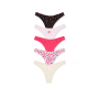 Набір трусиків 5-Pack Logo Cotton High-Leg Thong Panties Strawberry