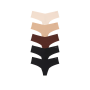 Набір трусиків 5-Pack No-Show Thong Panty Nude Basics