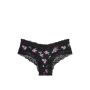 Трусики Posey Lace Cotton Cheeky Panty Black Floral