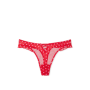 Трусики Tease High-Leg Scoop Thong Panty Bright Vermillion Hearts VS