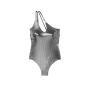 Суцільний купальник Cutout One-Swimsuit Silver Foli Rib