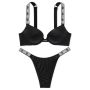 Комплект Shine Strap Push-Up Bra Black