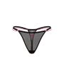 Трусики PINK Mesh High-Leg Thong Panty Black