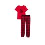 Піжама Flannel Tee-Jama Set Lipstick Red Plaid