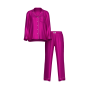 Піжама сатинова Glazed Satin Shine Long Pajama Set Purple