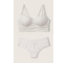 Комплект білизни Lace Push-Up Bralette & Thong Panty White
