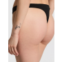 Трусики Cotton High-Leg Thong Panty Black VS