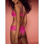 Комплект білизни Tease Lightly Lined Sheer Stripe Plunge Bra & Panty