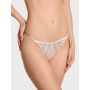Трусики Gradient Shine Strap Rose Lace Thong Panty White