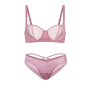 Комплект білизни Sheer Reveal Unlined Balconette Bra & Panty Dusk Rose
