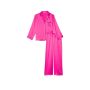 Піжама сатинова Satin Long Pajama Set Fucshia Frenzy