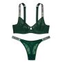 Комплект The Fabulous Full Cup Bra Green & Thong Panty