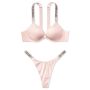 Комплект Very Sexy Bombshell Add-2-cups Shine Strap Push-up Bra & Thong Pink