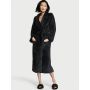 Плюшевий халат довгий Plush Long Robe Black