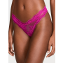 Трусики Very Sexy Rose Lace High-Leg Thong Panty Outrageous Pink VS