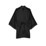 Сатиновий халат Luxe Satin Lace Inset Robe Black