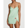 Нічна сорочка Tease Satin Lace Trim Mini Slip Mint
